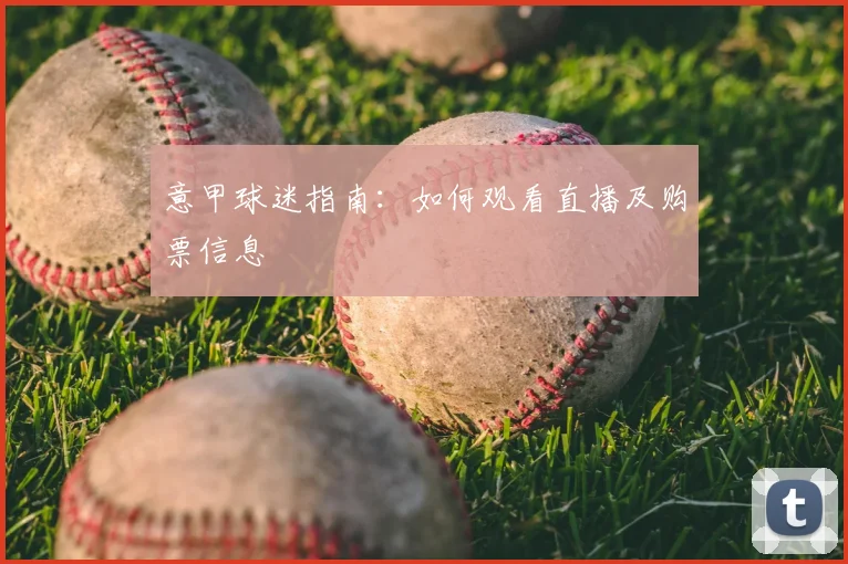意甲球迷指南：如何观看直播及购票信息